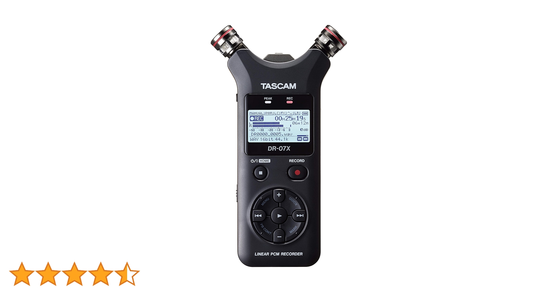【高性能マイク】TASCAM DR-07X【ASMR】 DR-07X | ステレオオーディオレコーダー/USBオーディオ